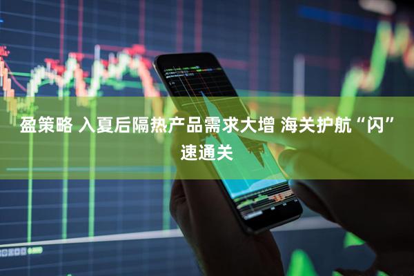 盈策略 入夏后隔热产品需求大增 海关护航“闪”速通关